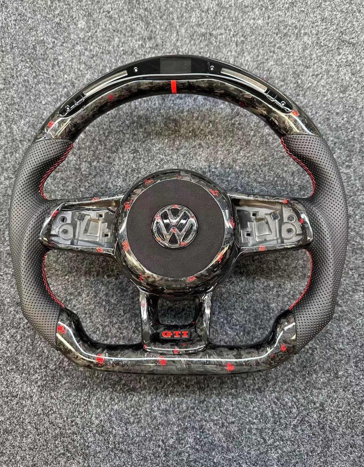 Volkswagen Golf, Golf GTI — Forged Carbon Airbag Cover Steering Wheel
